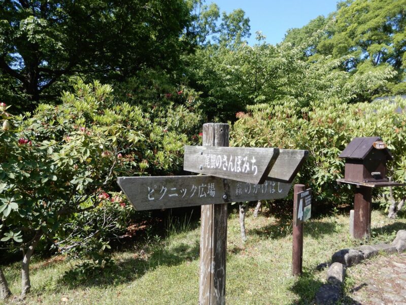 県立七沢森林公園ピクニック広場案内板